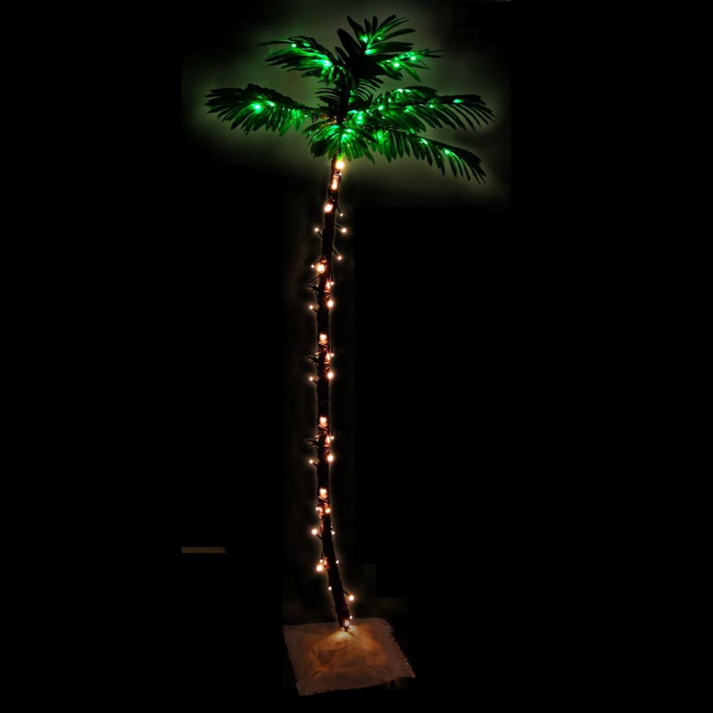 VidaXL palm tree LED 96 LEDs warm white 180 cm