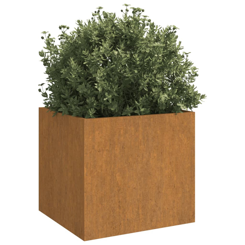 Vidaxl fioriera 32x30x29 cm acciaio corten
