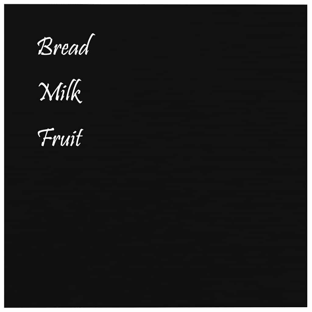 Vidaxl Magnetic Board Wall -Montato in vetro temperato da 40x40 cm nero