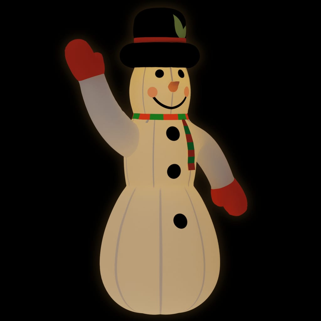 VidaXL Inflatable Snowman with LEDs 370 cm