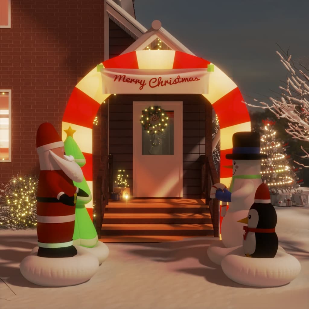 Vidaxl Christmas Arch Inflable con LED 260 cm