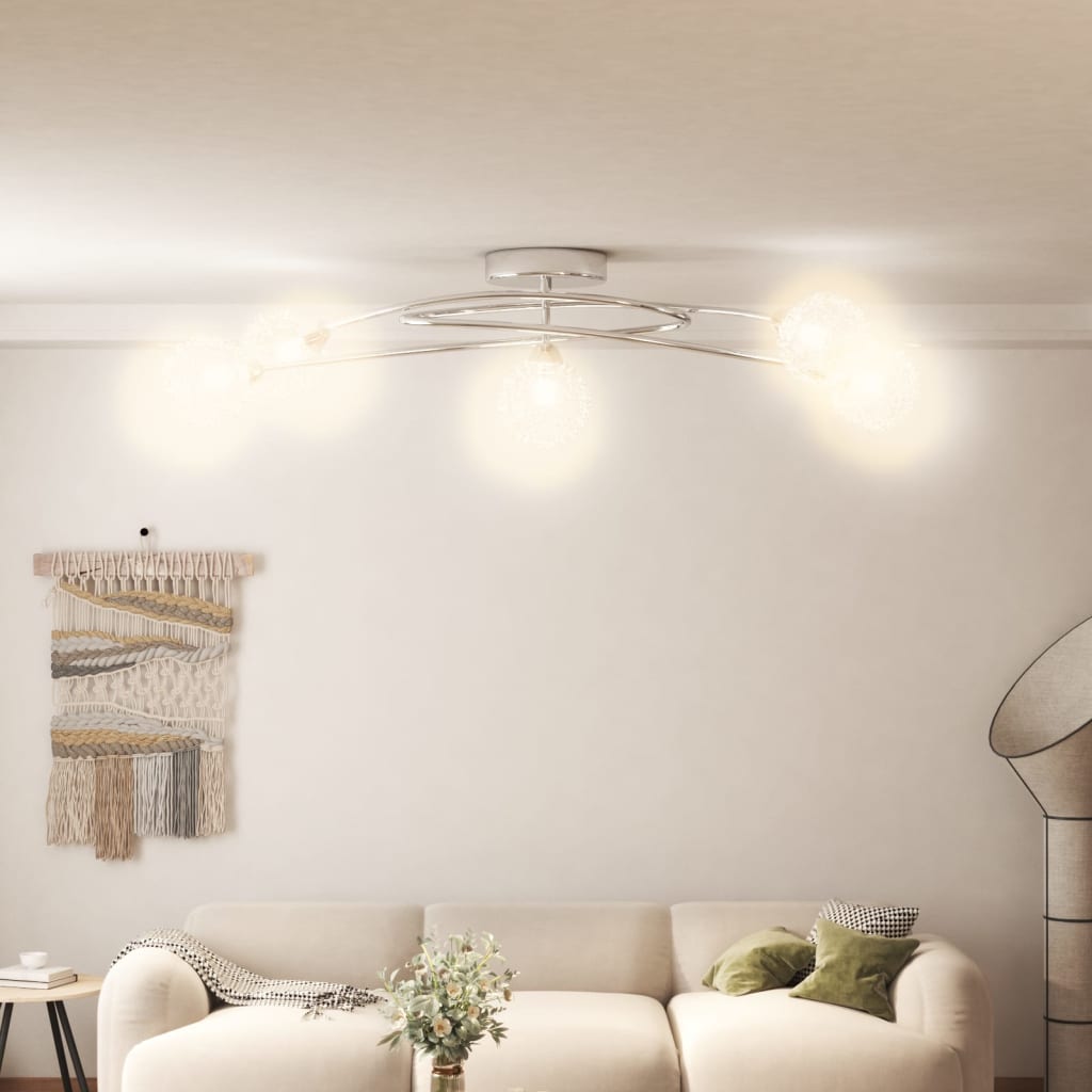 Vidaxl plafond avec capuchons en fil de maille 5xg9