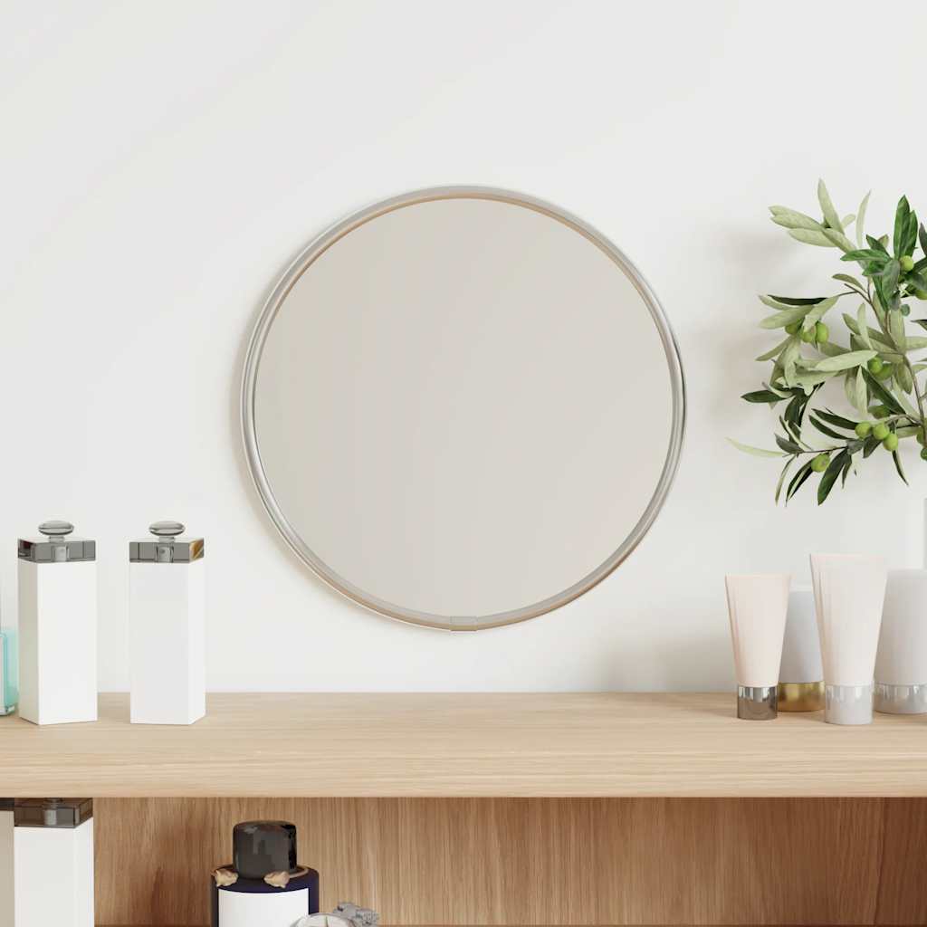 Vidaxl wall mirror round ø20 cm silver-colored