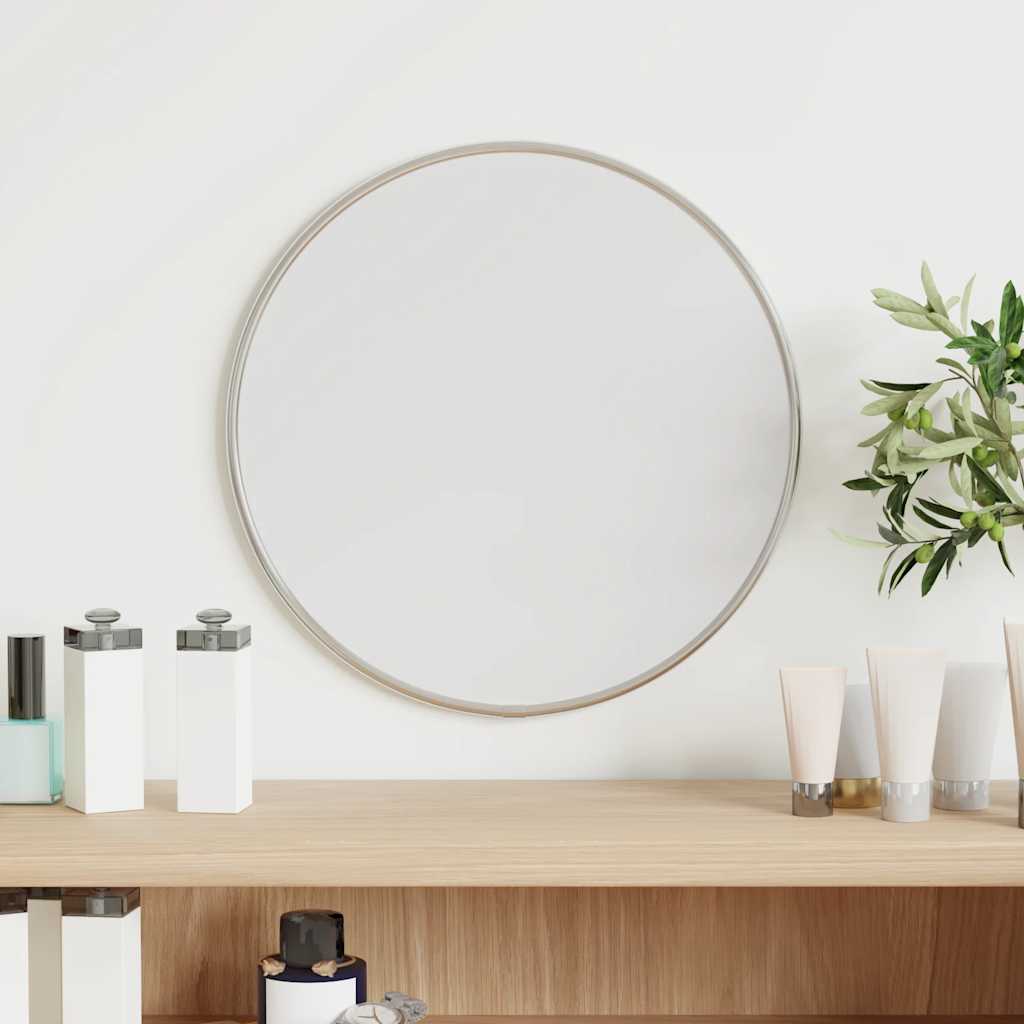Vidaxl wall mirror round ø30 cm silver-colored