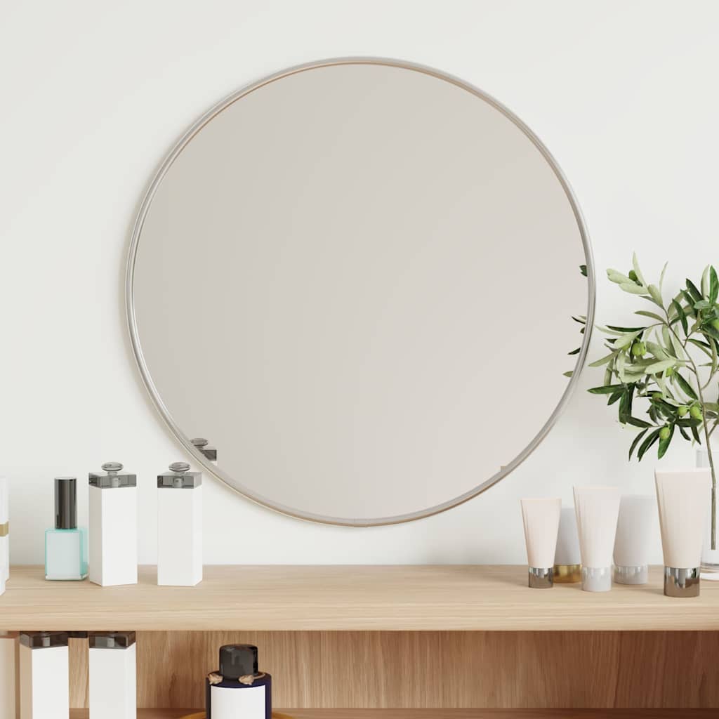 Vidaxl wall mirror round ø40 cm silver-colored