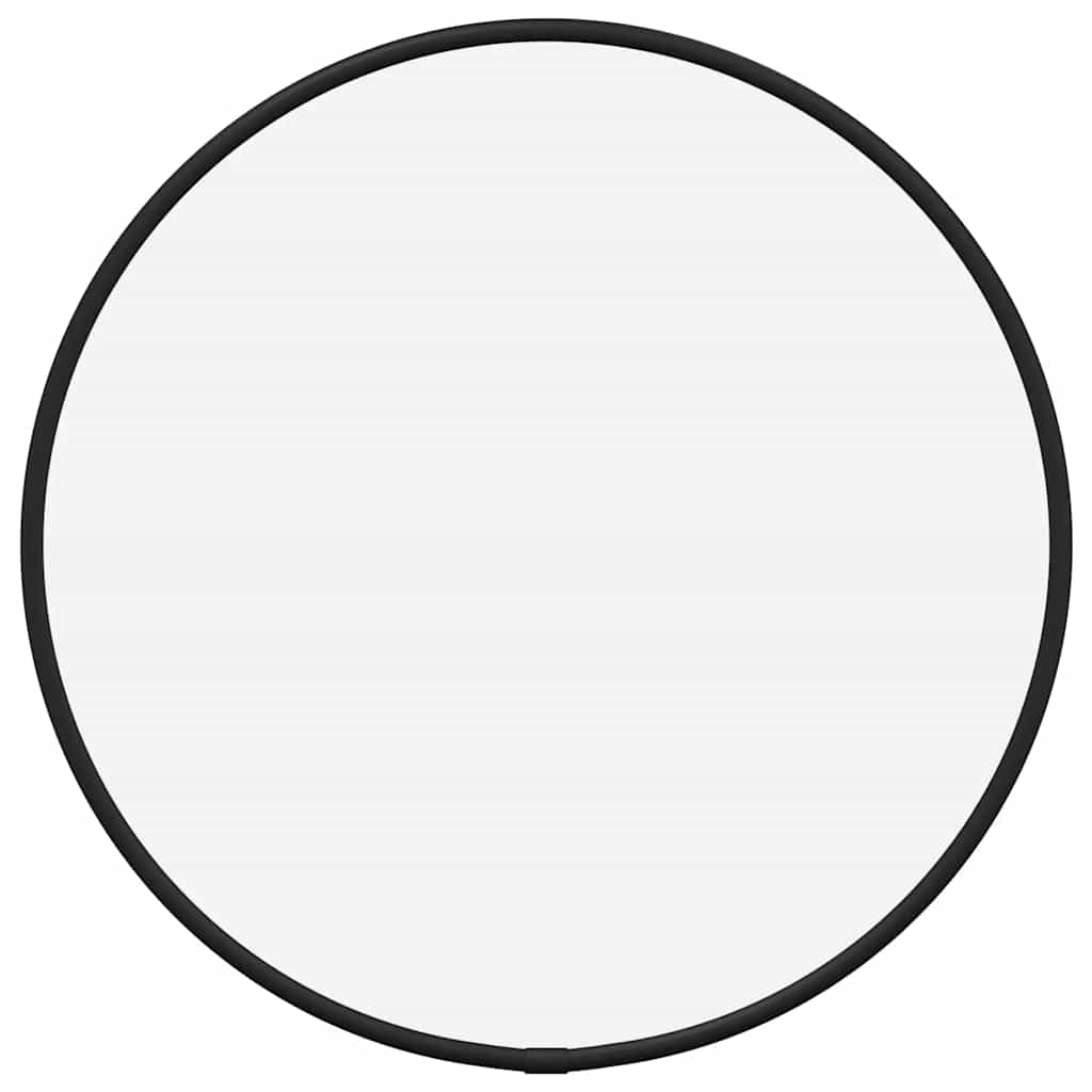 Vidaxl wall mirror round ø30 cm black