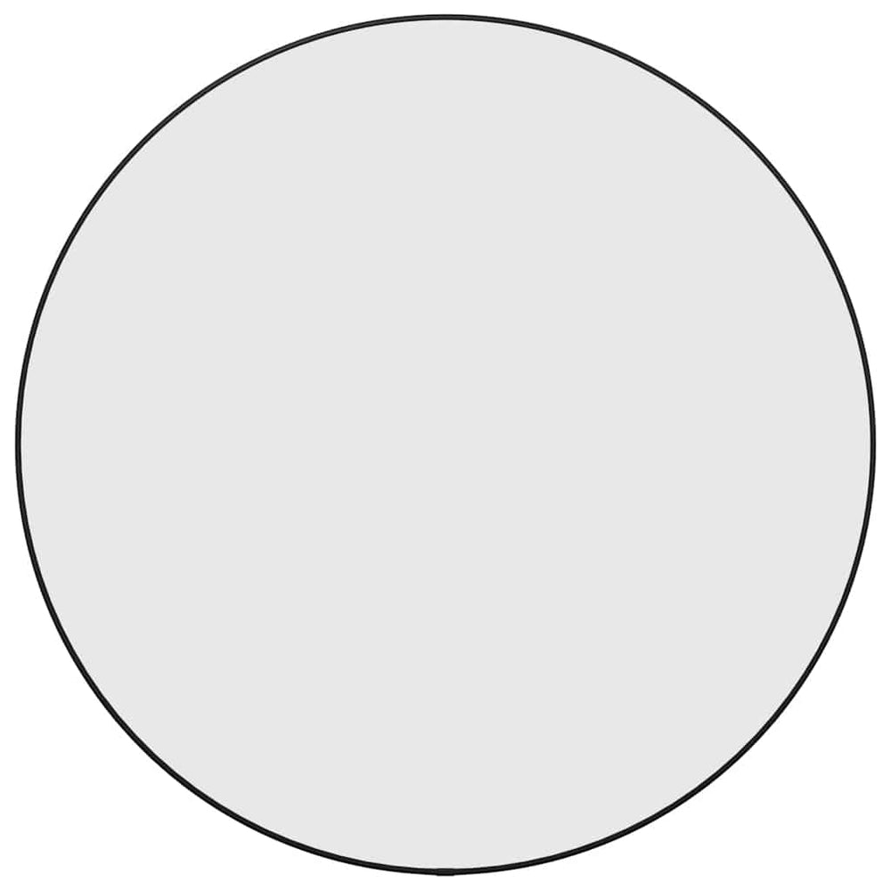 Vidaxl wall mirror round ø60 cm black