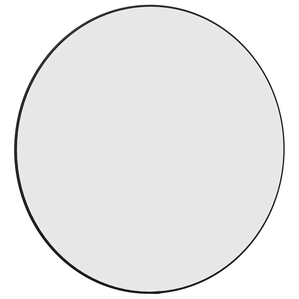 Vidaxl wall mirror round ø60 cm black
