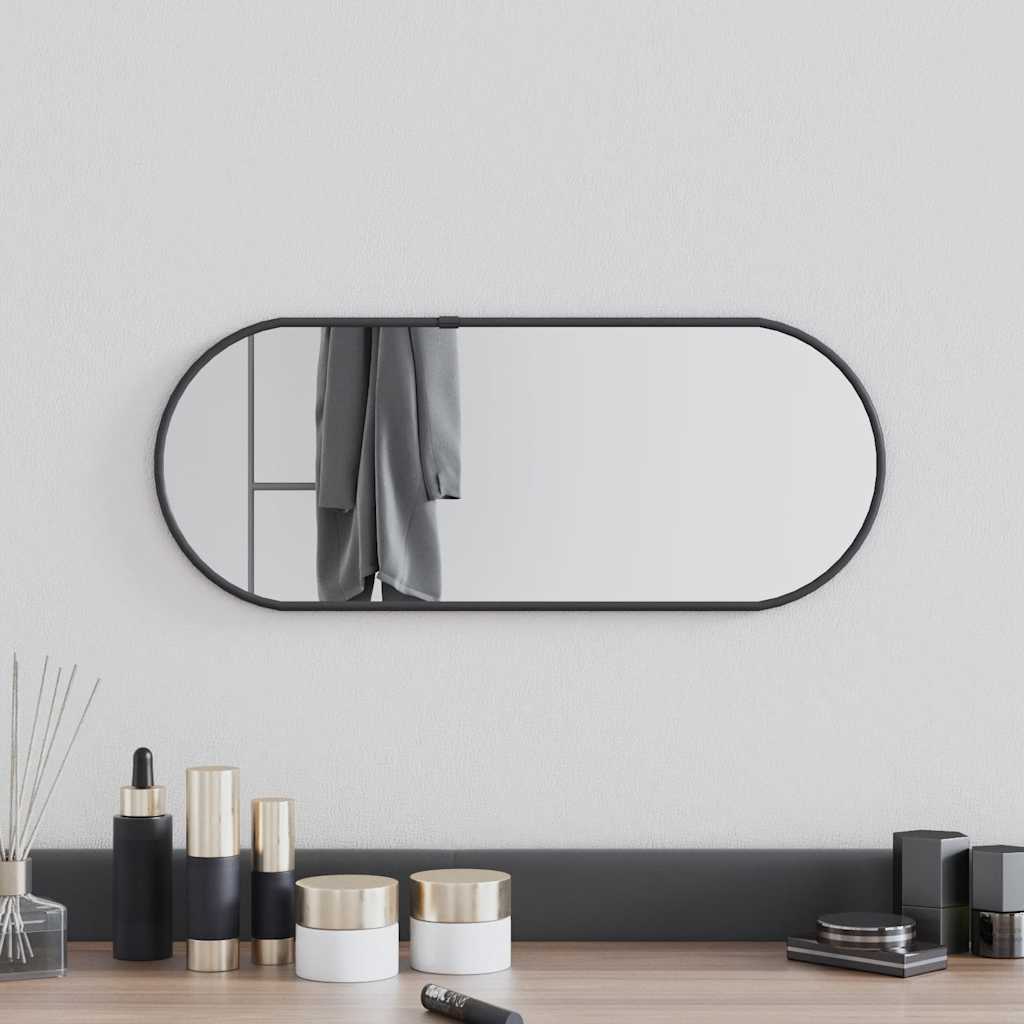 Vidaxl wall mirror 50x20 cm oval black