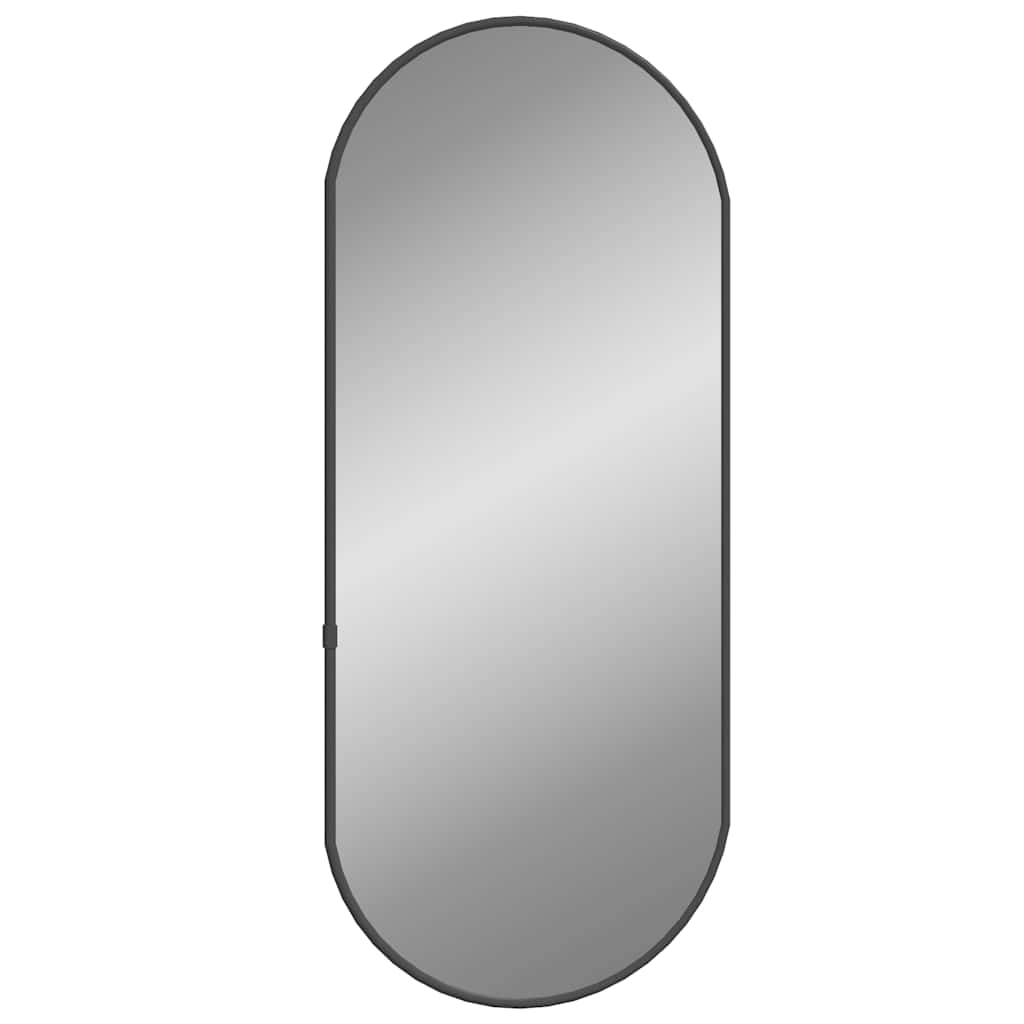 Vidaxl wall mirror 60x25 cm oval black