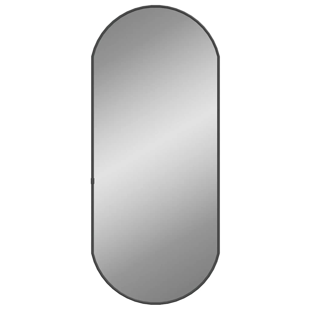 Vidaxl wall mirror 70x30 cm oval black
