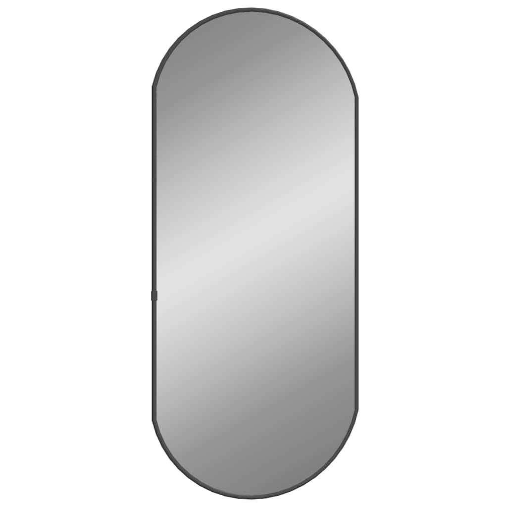 Vidaxl wall mirror 70x30 cm oval black
