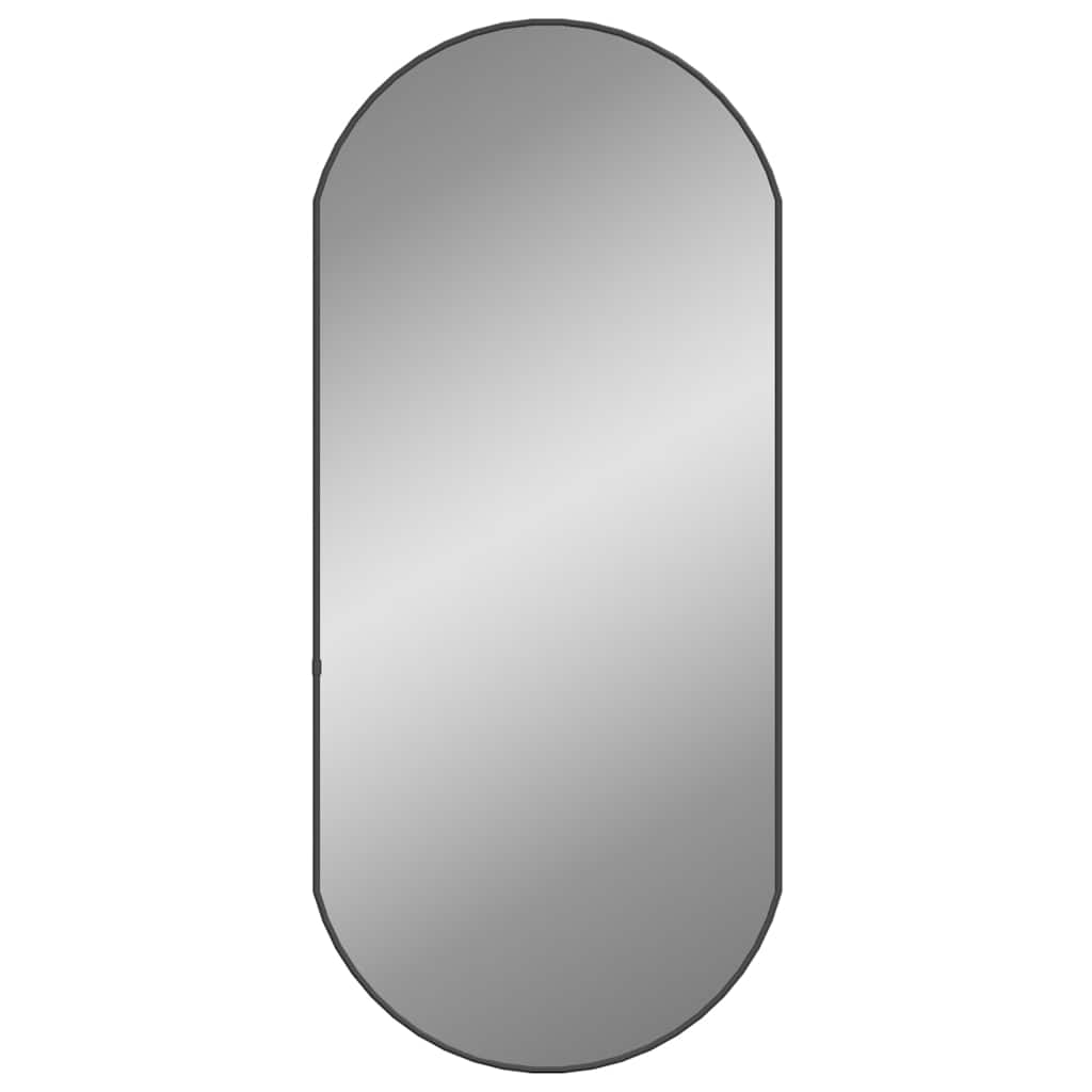 Vidaxl wall mirror 90x40 cm oval black