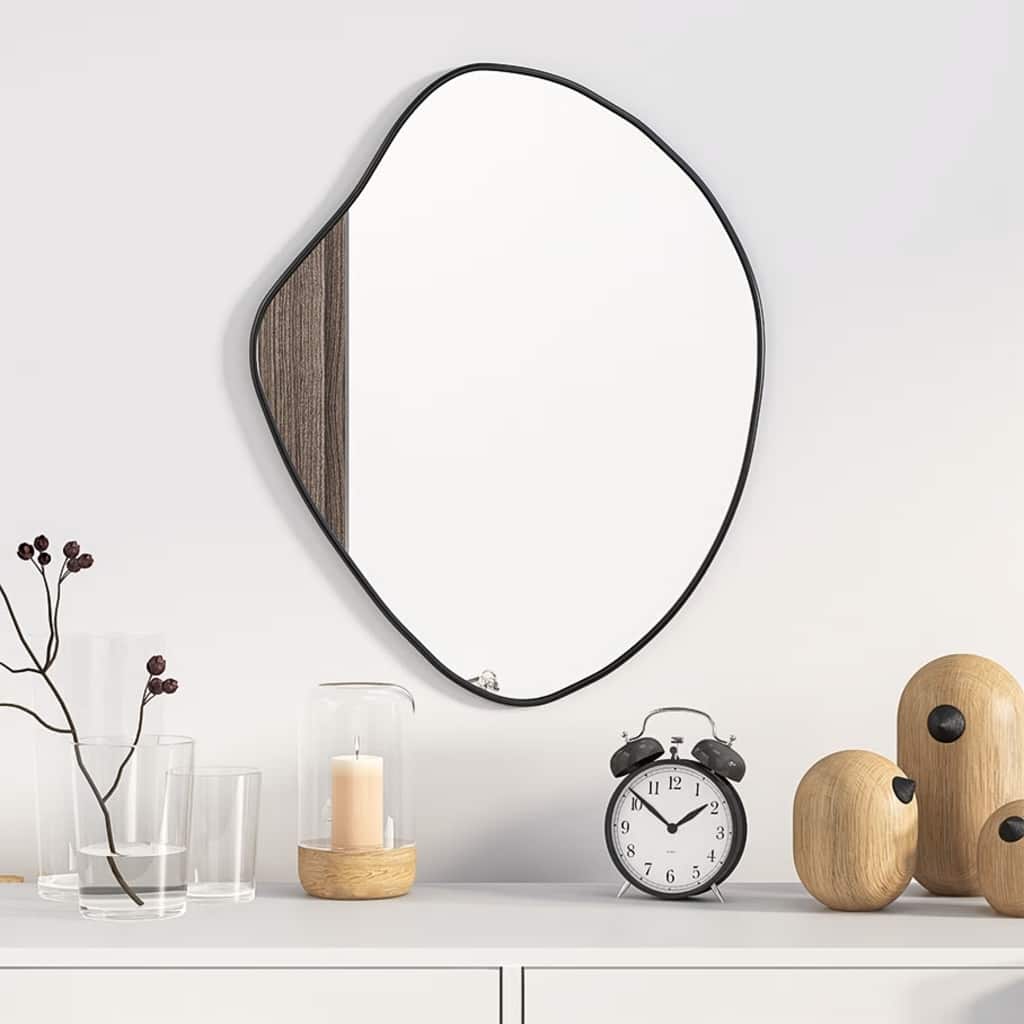 Vidaxl wall mirror 50x40 cm black