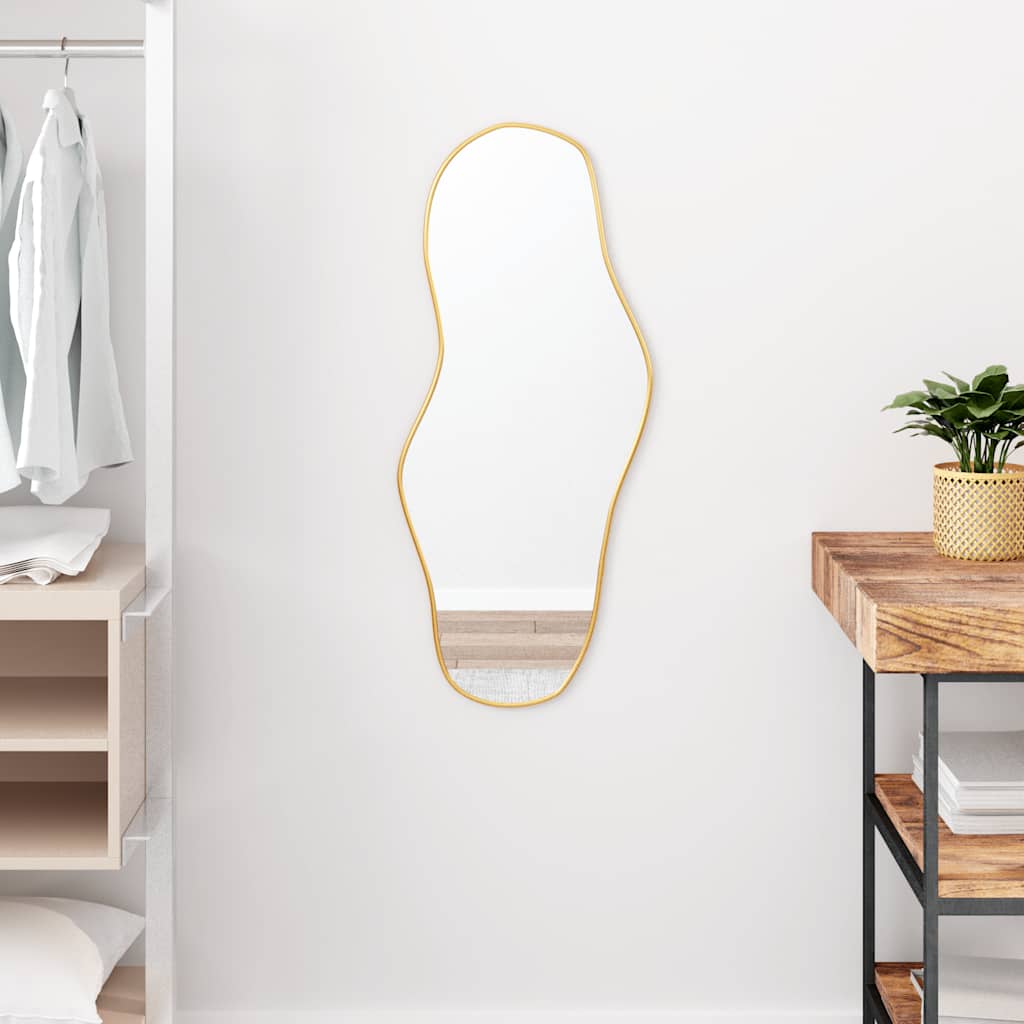 Vidaxx wall mirror 80x35 cm gold-colored