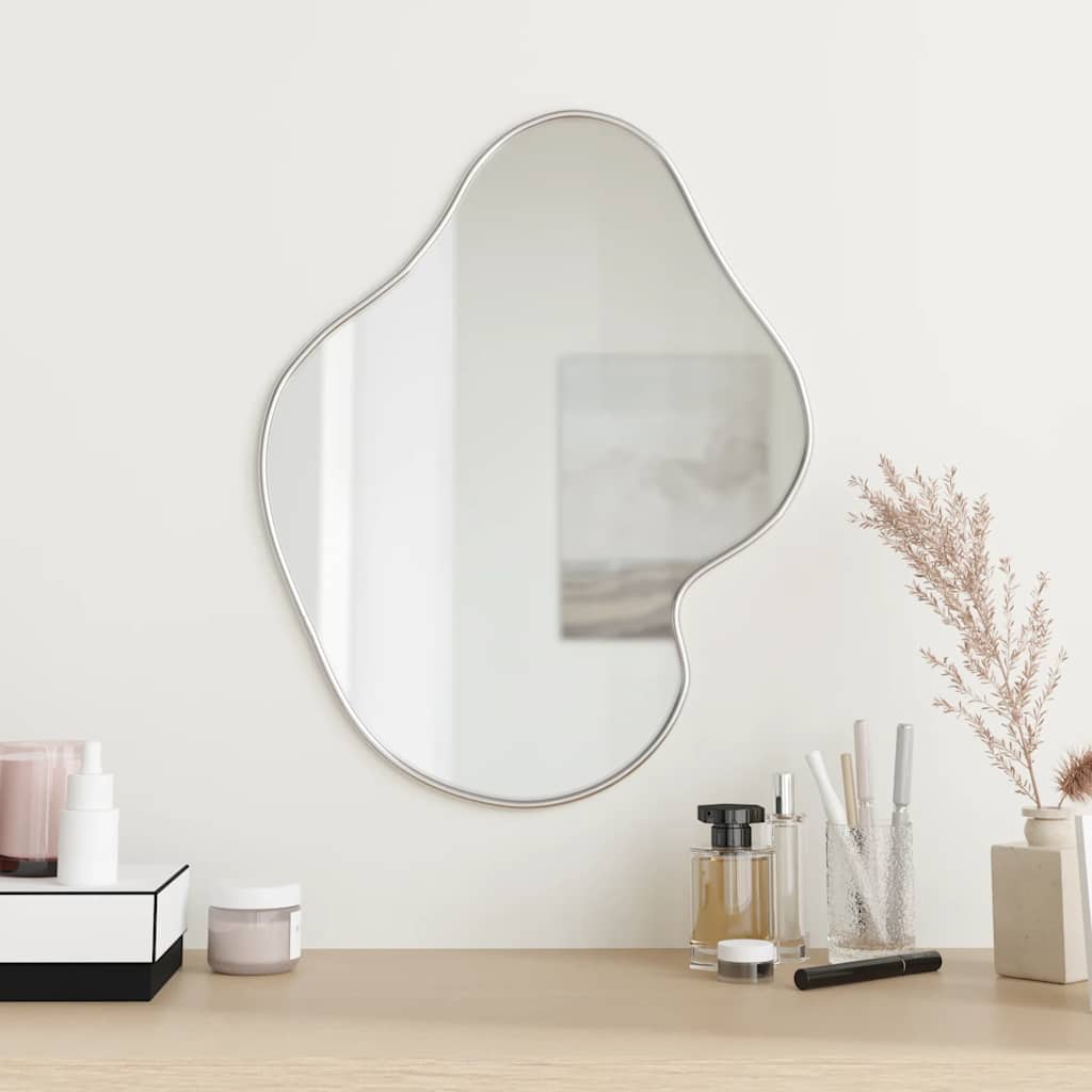 Vidaxl wall mirror 50x40 cm silver-colored