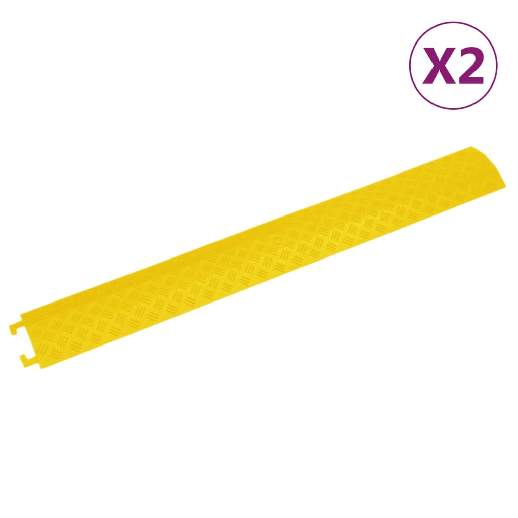 VIDAXL -Kabelschutz Schwellenwert 2 ST 98,5 cm Gelb