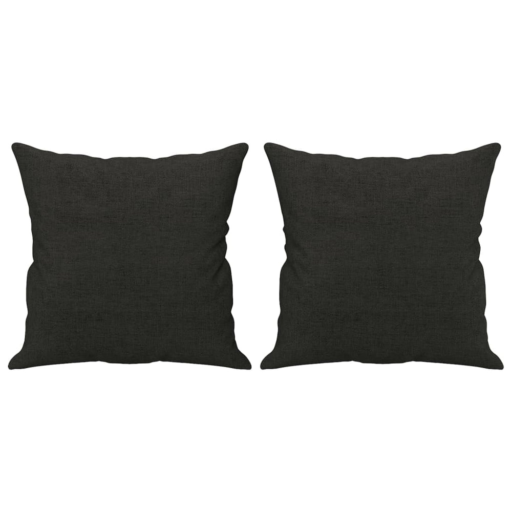 Vidaxl sierkussens 2 st 40x40 cm stof zwart