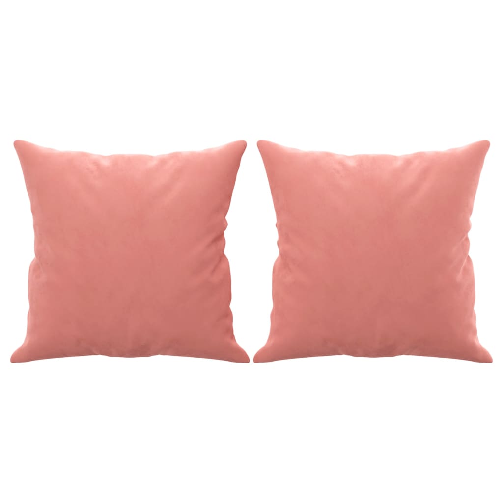 Vidaxl decorative cushions 2 pcs 40x40 cm velvet pink