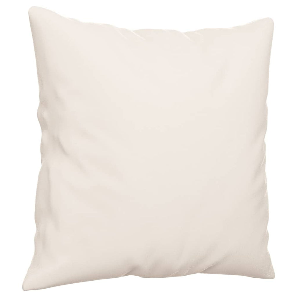 Vidaxl Coussins décoratifs 2 PCS 40x40 cm Tissu de microfibre beige