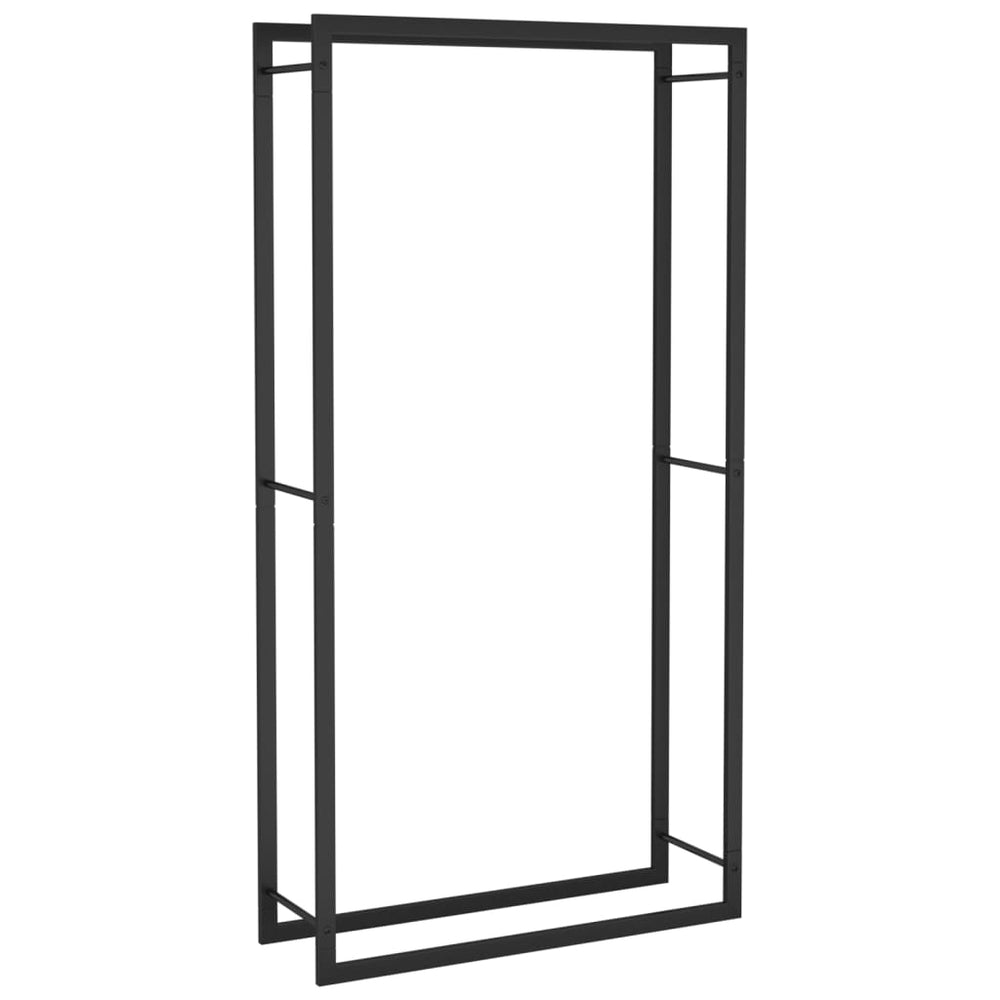 Vidaxl Kamin matt schwarz 80x28x154 cm Stahl