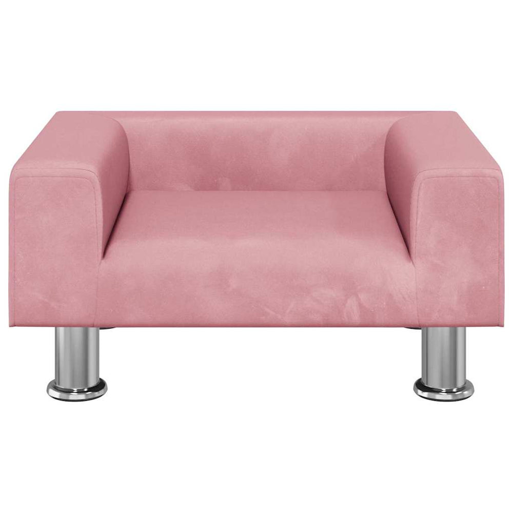 Letto per cani Vidaxxl 50x40x26,5 cm velluto rosa