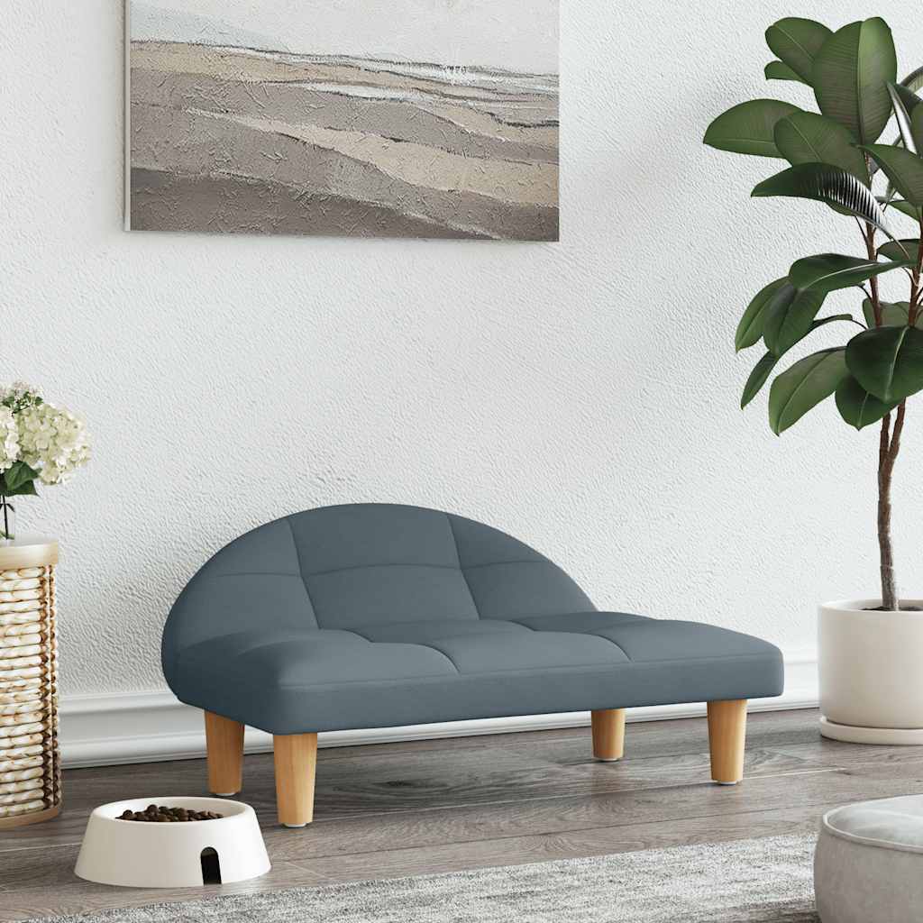 Cesta de cães vidaxl 70x52x30 cm de tecido escuro