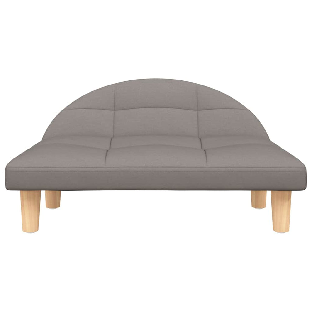Letto per cani VidaXL 70x52x30 cm tessuto tortora
