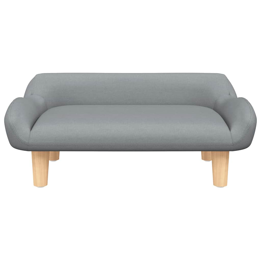 Vidaxxl Hundebett 70x40x24 cm Stoff hellgrau