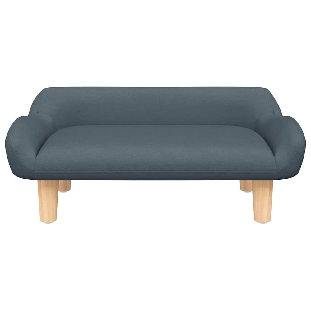 Vidaxl Hundekorb 70x40x24 cm Stoff dunkelgrau