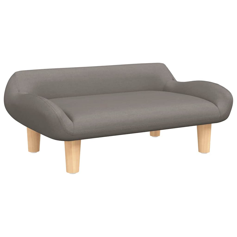 Letto per cani Vidaxxl 70x40x24 cm tessuto tortora