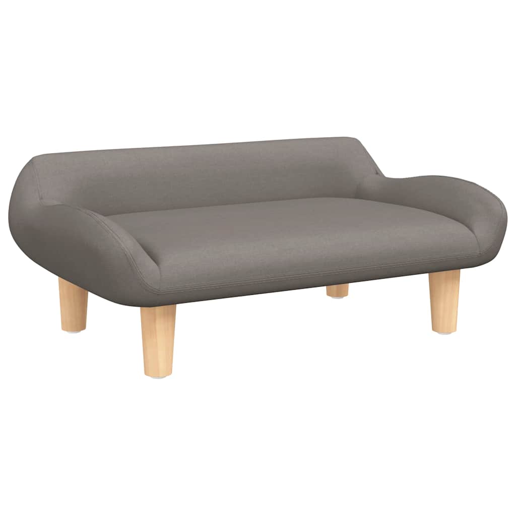 Letto per cani Vidaxxl 70x40x24 cm tessuto tortora