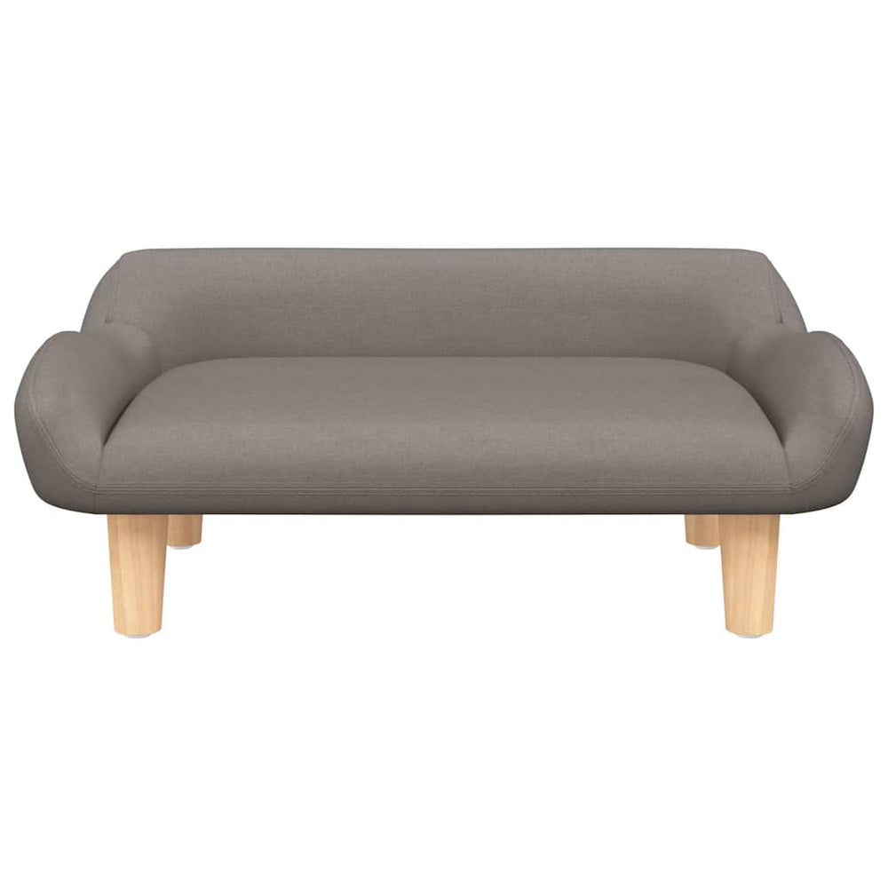 Letto per cani Vidaxxl 70x40x24 cm tessuto tortora