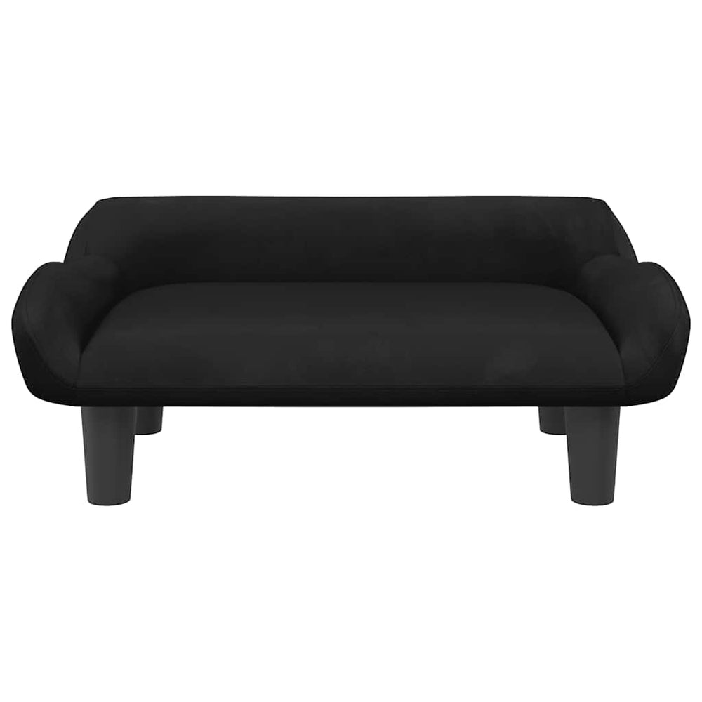 Letto per cani Vidaxxl 70x40x24 cm velluto nero