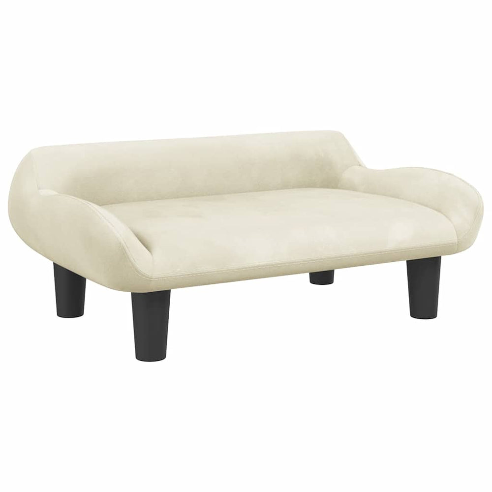Vidaxl Dog Basket 70x40x24 cm Crema di velluto