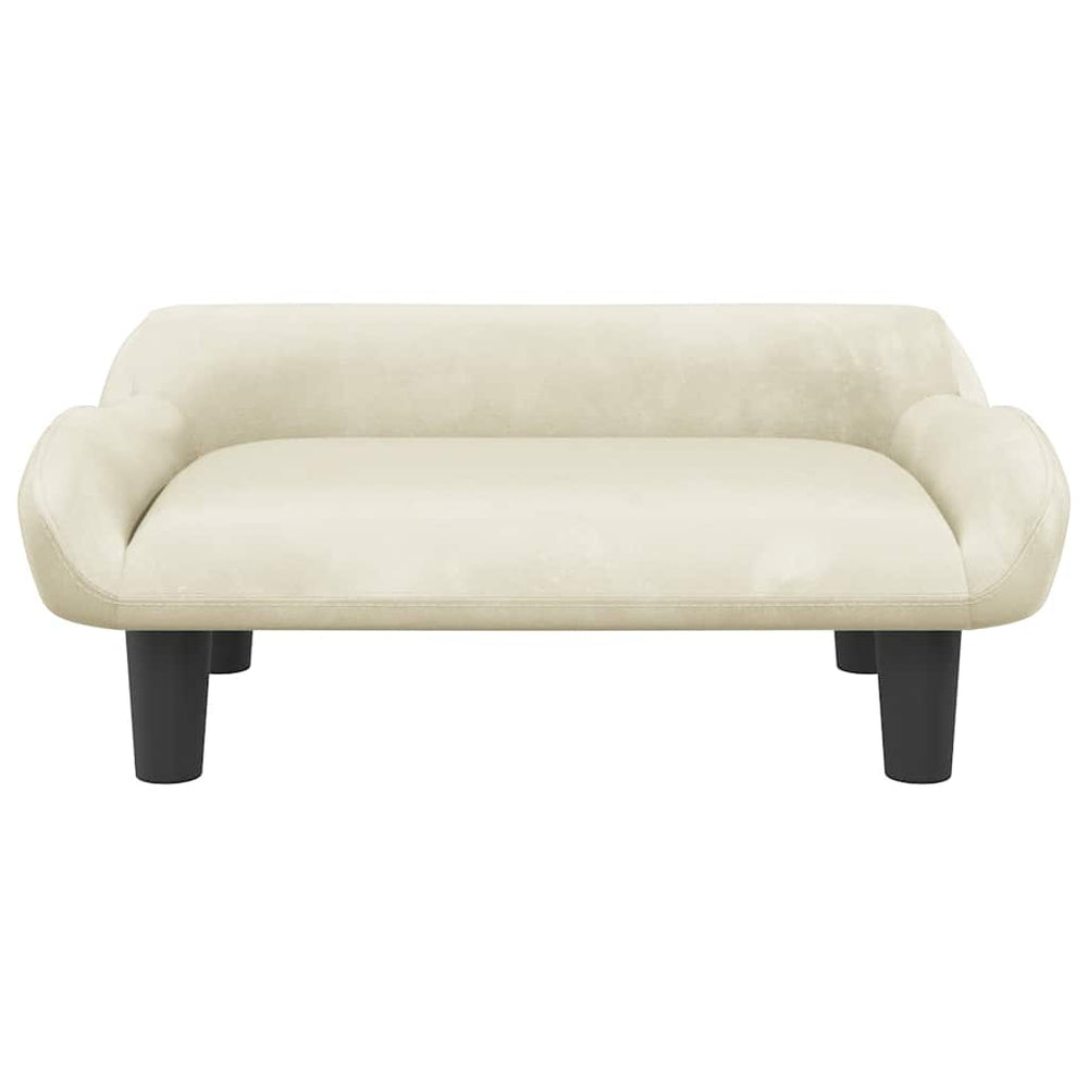 Vidaxl Dog Basket 70x40x24 cm Crema di velluto