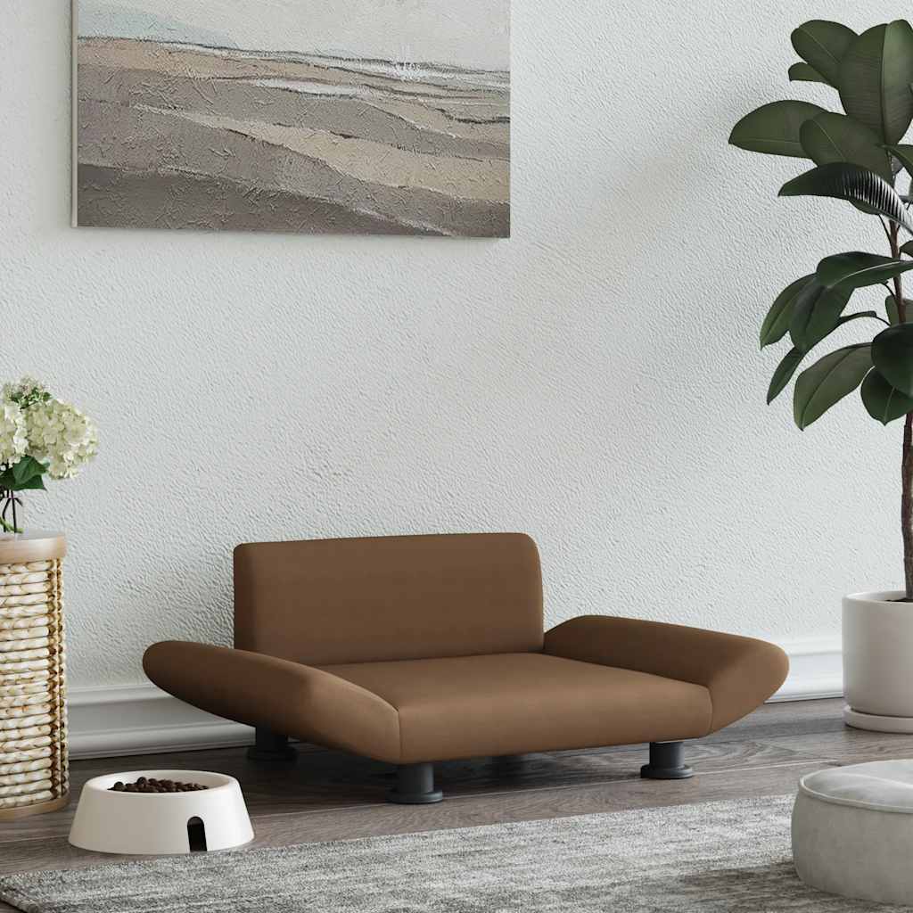 Vidaxl dog basket 70x45x28 cm fabric brown