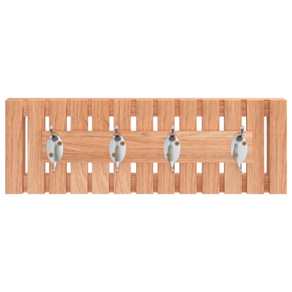 Vidaxl Wall Coat Rack 42x8.5x14 cm de madera de nogal sólida