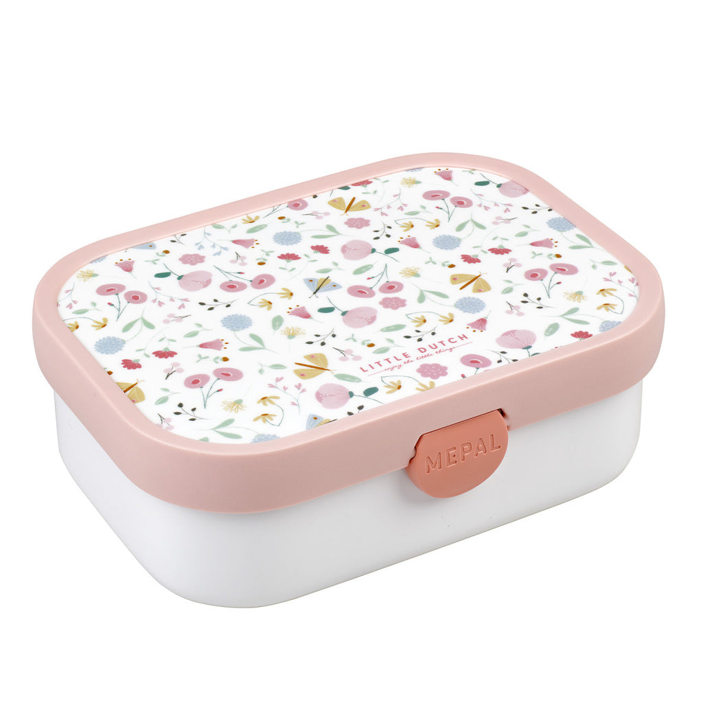 Mepal Campus Lunchbox Little Dutch Blumen und Schmetterlinge rosa weiß