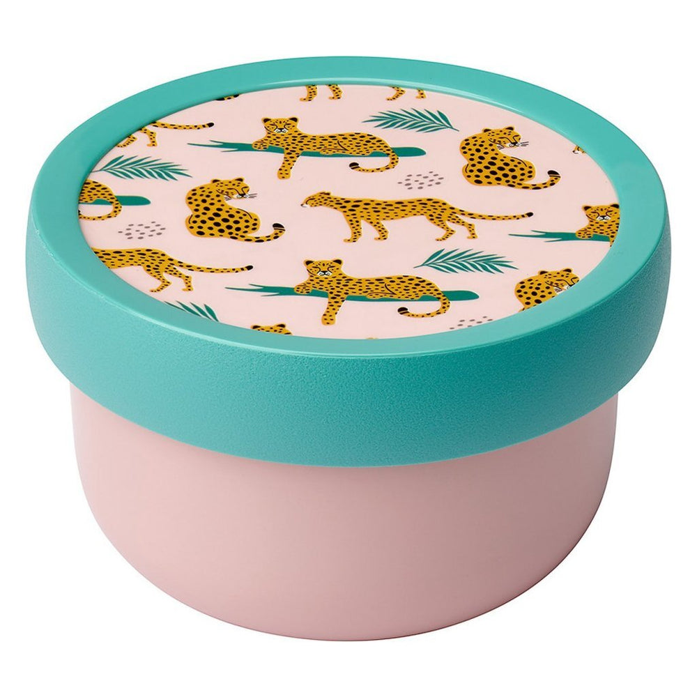 Mepal campus fruit box leopard 300 ml green pink