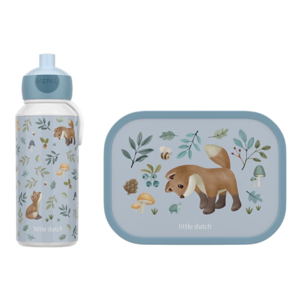 Mepal little dutch forest friends lunchset blauw