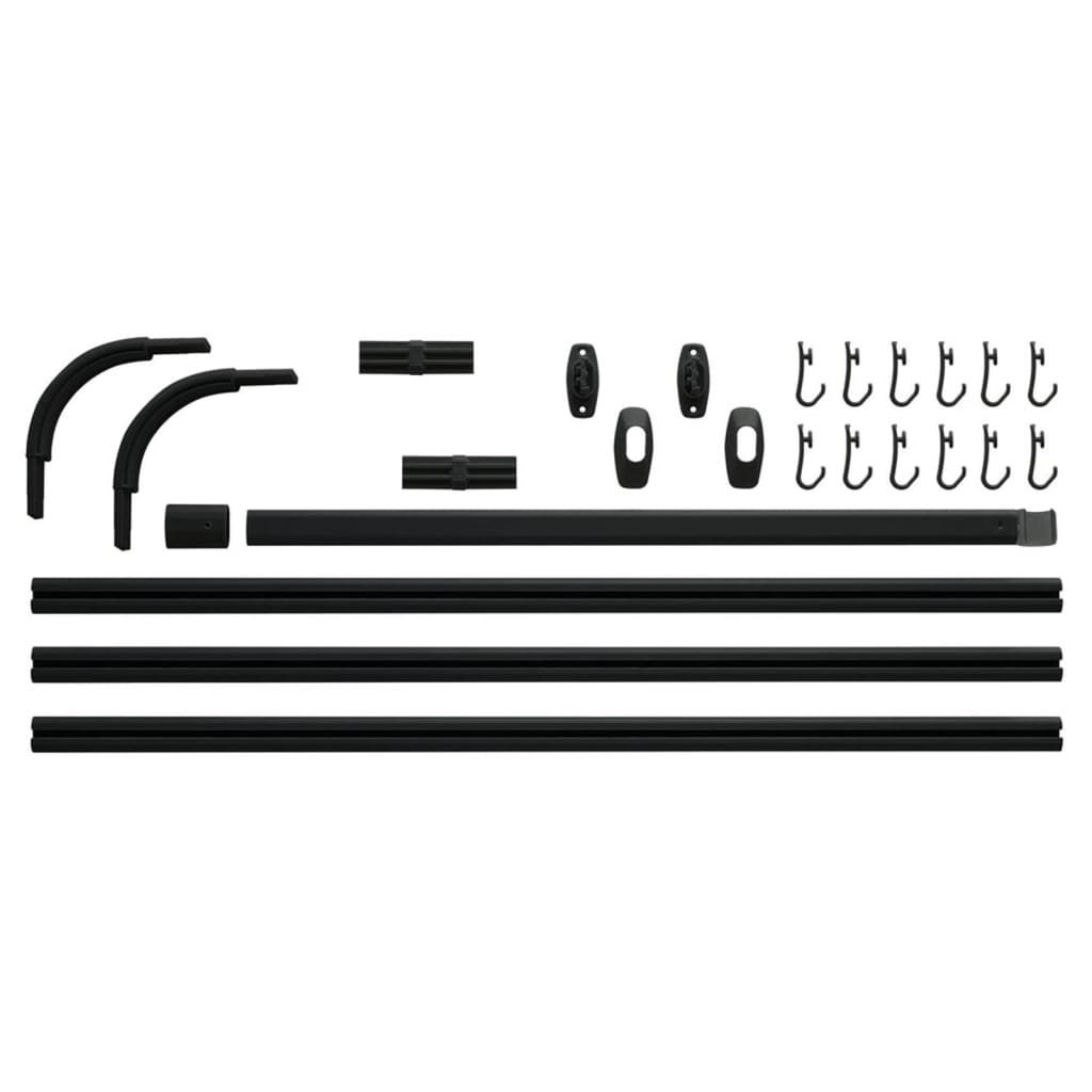 Sealskin dusj gardinstang sett lett-rulle svart