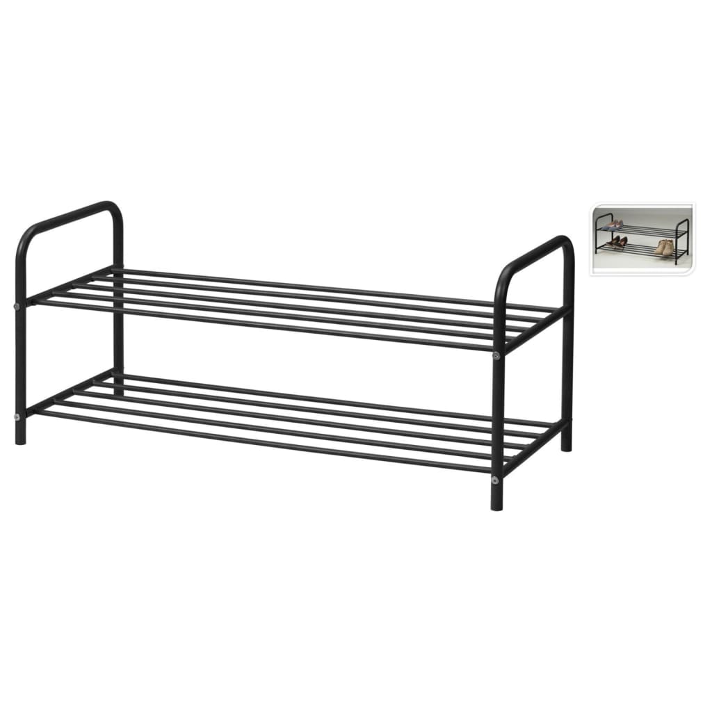 Aufbewahrungslösungsschuh Rack mit 2 Schichten 91x35x38,5 cm
