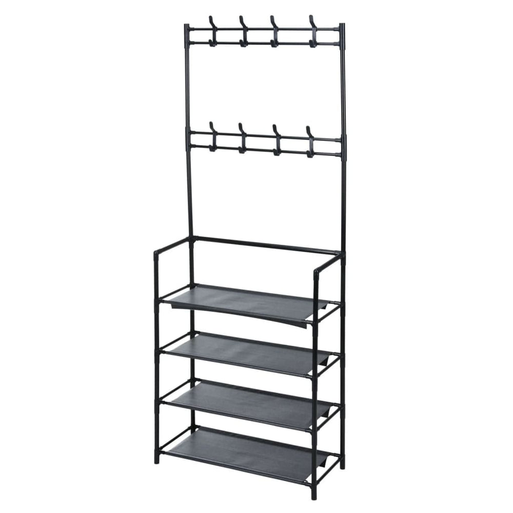 Solutions de rangement porte-vêtements avec 4 étagères 60x26x155 cm