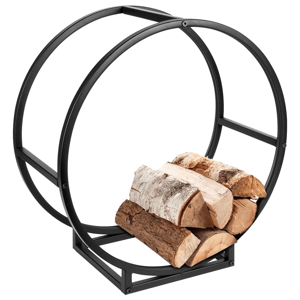 ProGarden ProGarden Firewood Rack Round 50x25x51.5 cm Black