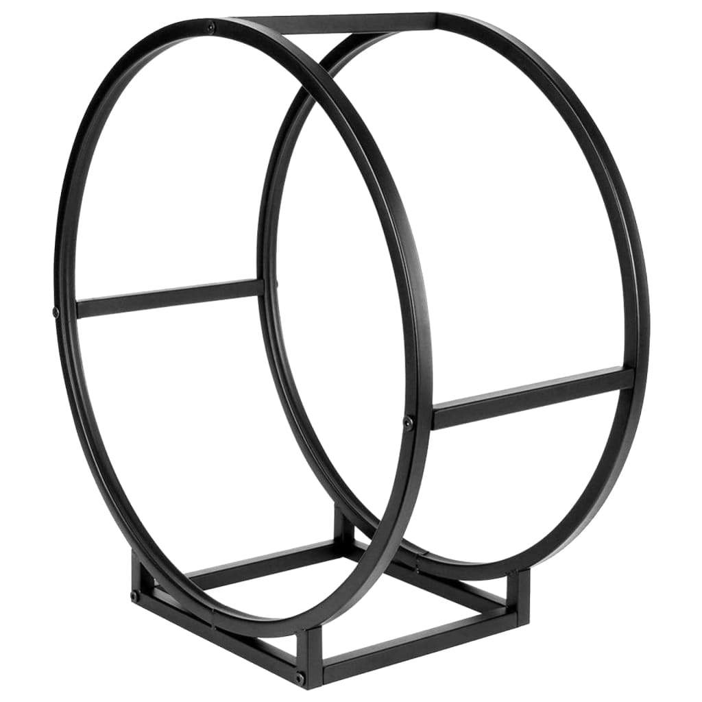 ProGarden ProGarden Firewood Rack Round 50x25x51.5 cm Black