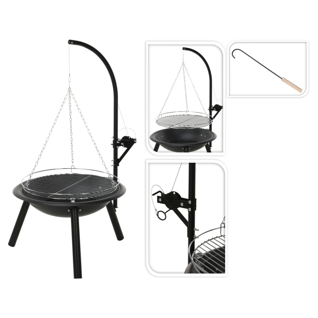 Progarden fire bowl with barbecue grill bbq 55 cm