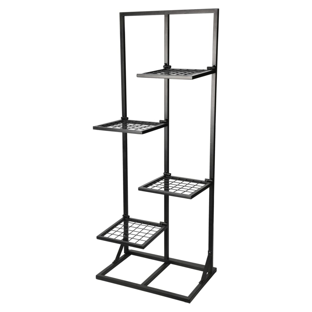 Progarden plant rack with 4 shelves 40x27x102 cm black