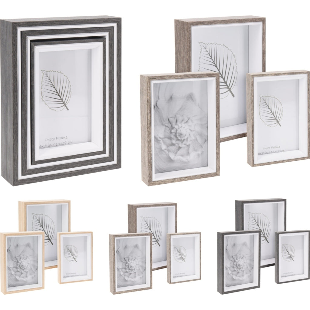 Various photo frame set of 3 assorted colors