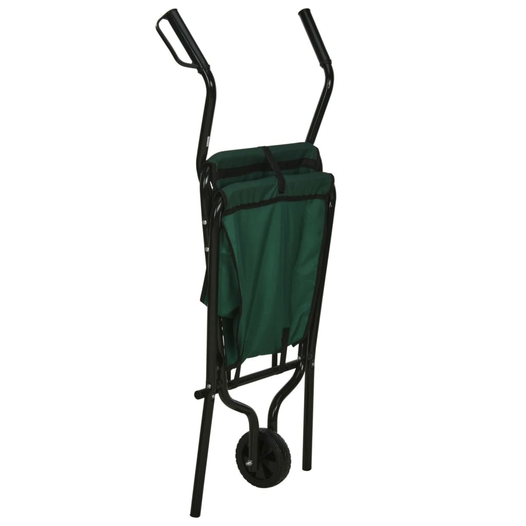ProGarden ProGarden Folding Wheelbarrow Green and Black